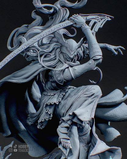 3D Model – Unpainted Resin Figure, Action Figure, inspired by Elden Ring – Valkyrie