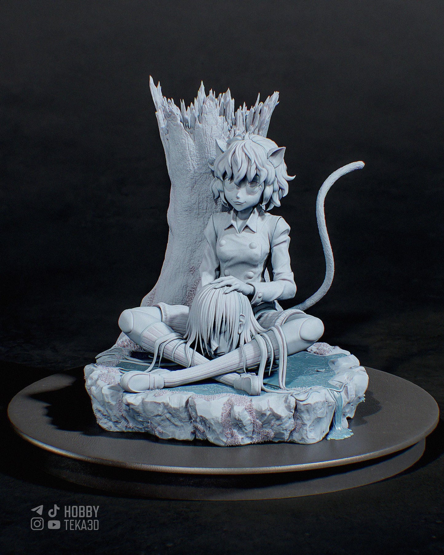 Anime Figure – Unpainted Resin Figure, Action Figure, inspired by Hunter x Hunter – Huntress
