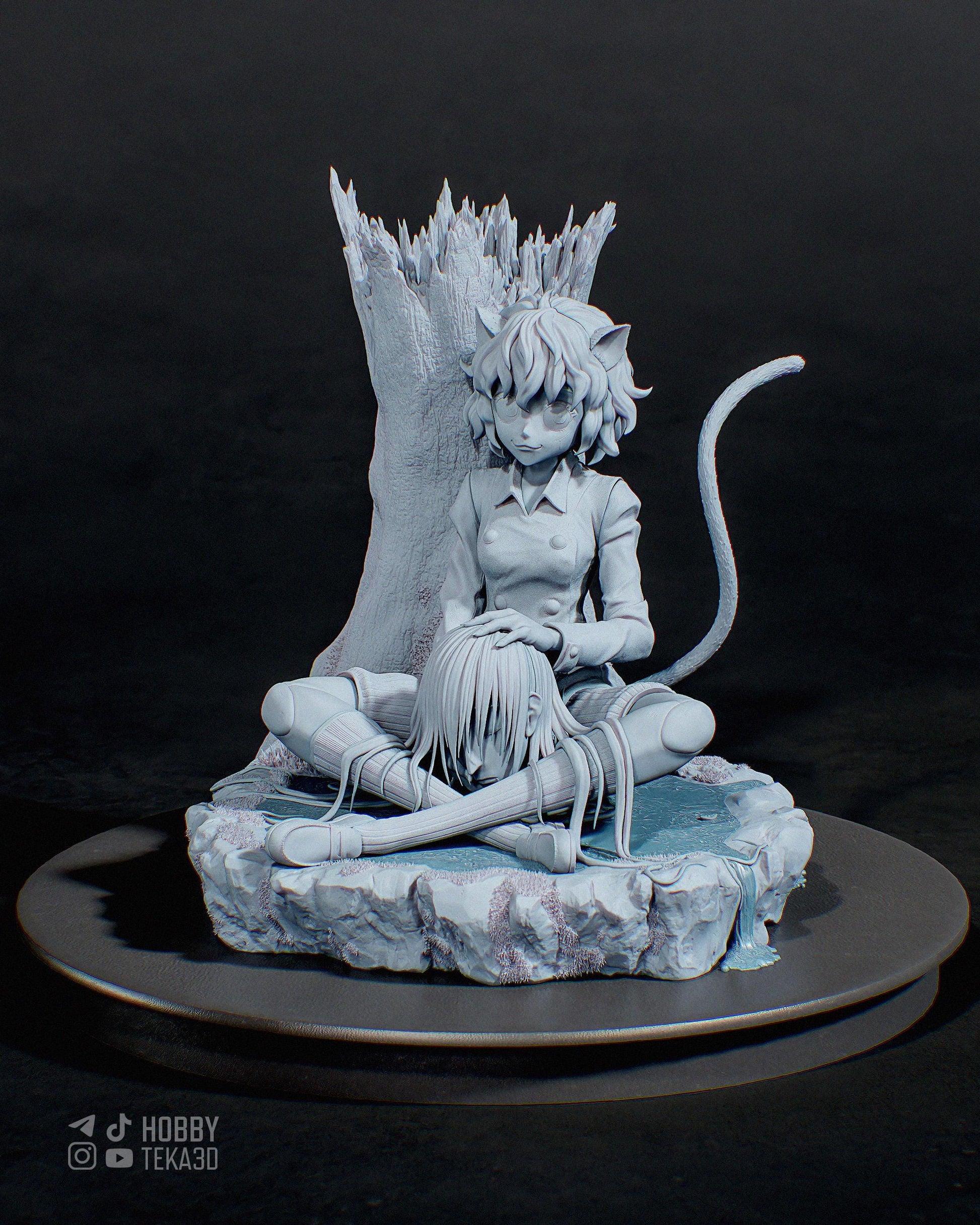 Anime Figure – Unpainted Resin Figure, Action Figure, inspired by Hunter x Hunter – Huntress