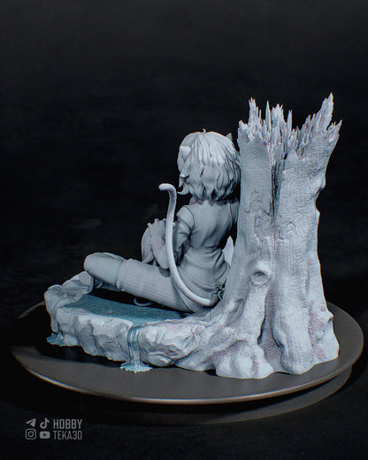 Anime Figure – Unpainted Resin Figure, Action Figure, inspired by Hunter x Hunter – Huntress