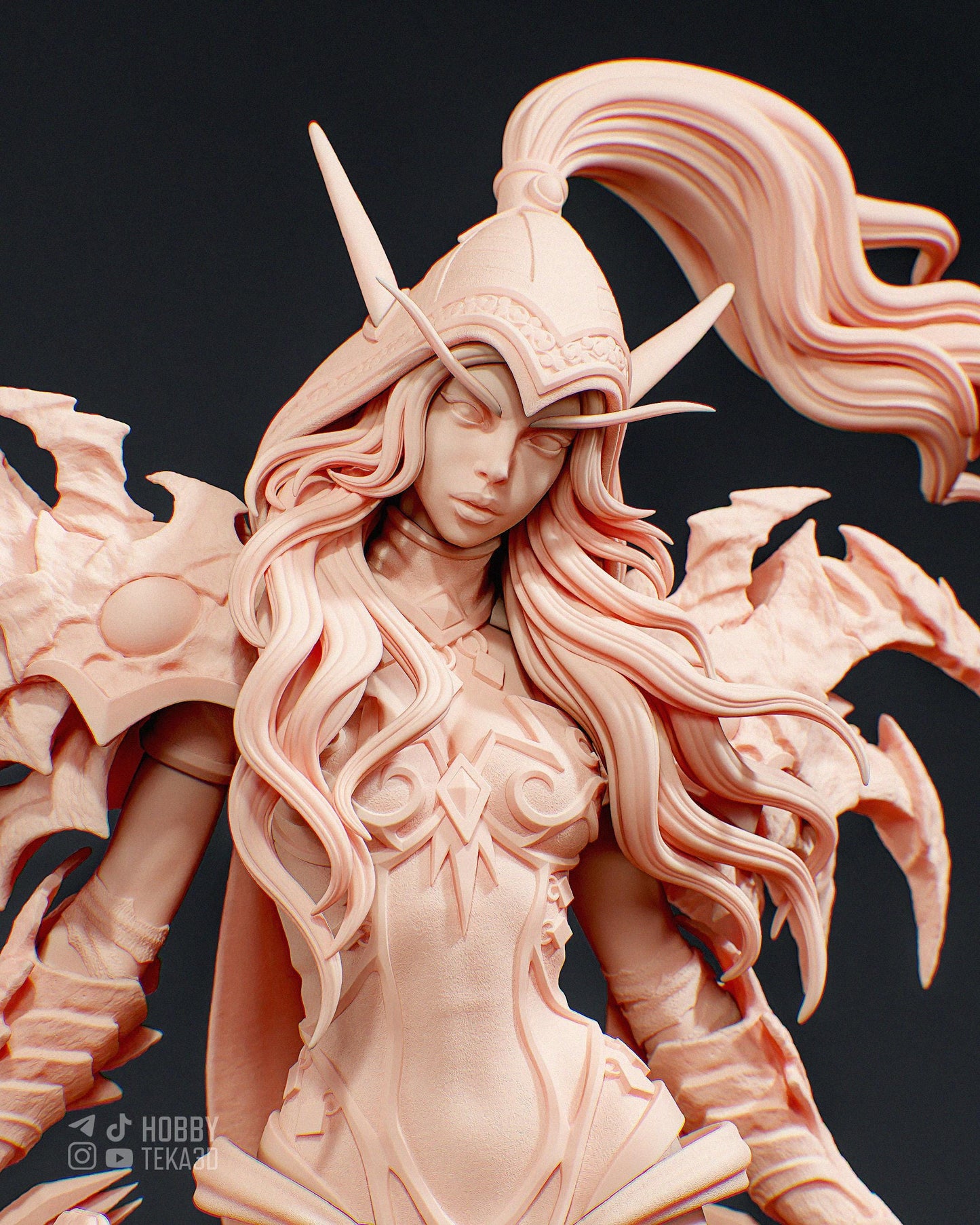 3D Model – Unpainted Resin Figure, Action Figure, inspired by World of Warcraft – Assassin