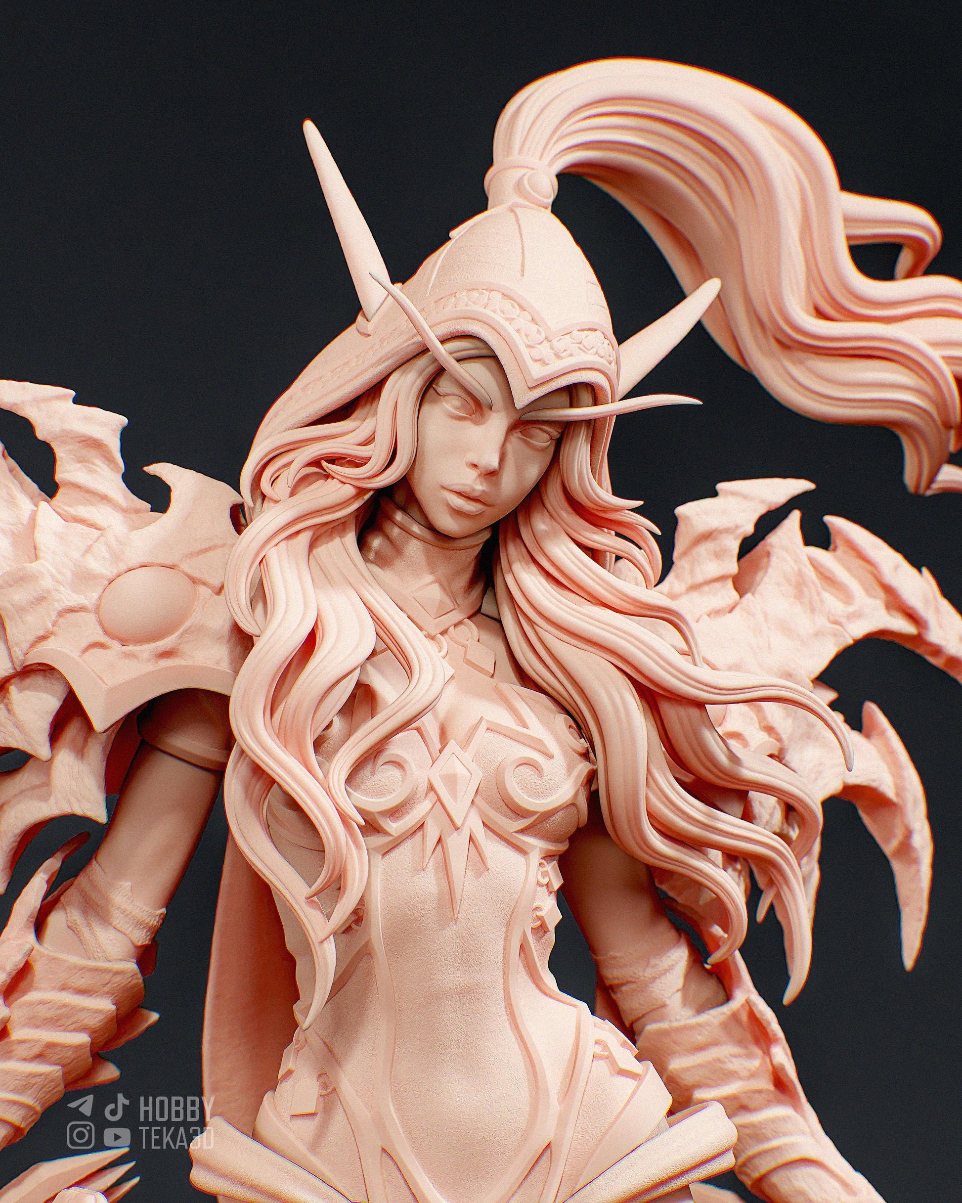 3D Model – Unpainted Resin Figure, Action Figure, inspired by World of Warcraft – Assassin