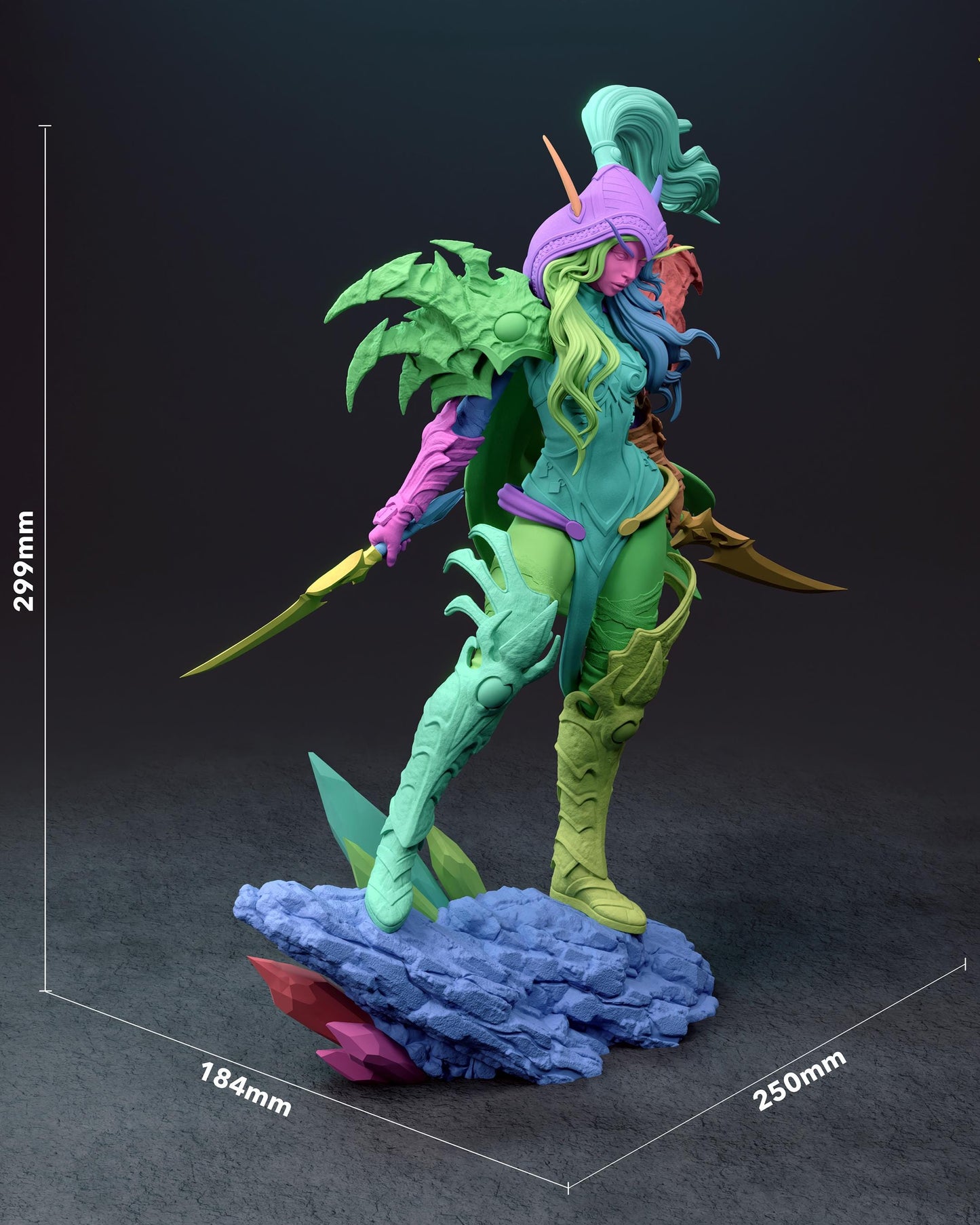 3D Model – Handpainted Resin Figure, Action Figure, inspired by World of Warcraft – Assassin