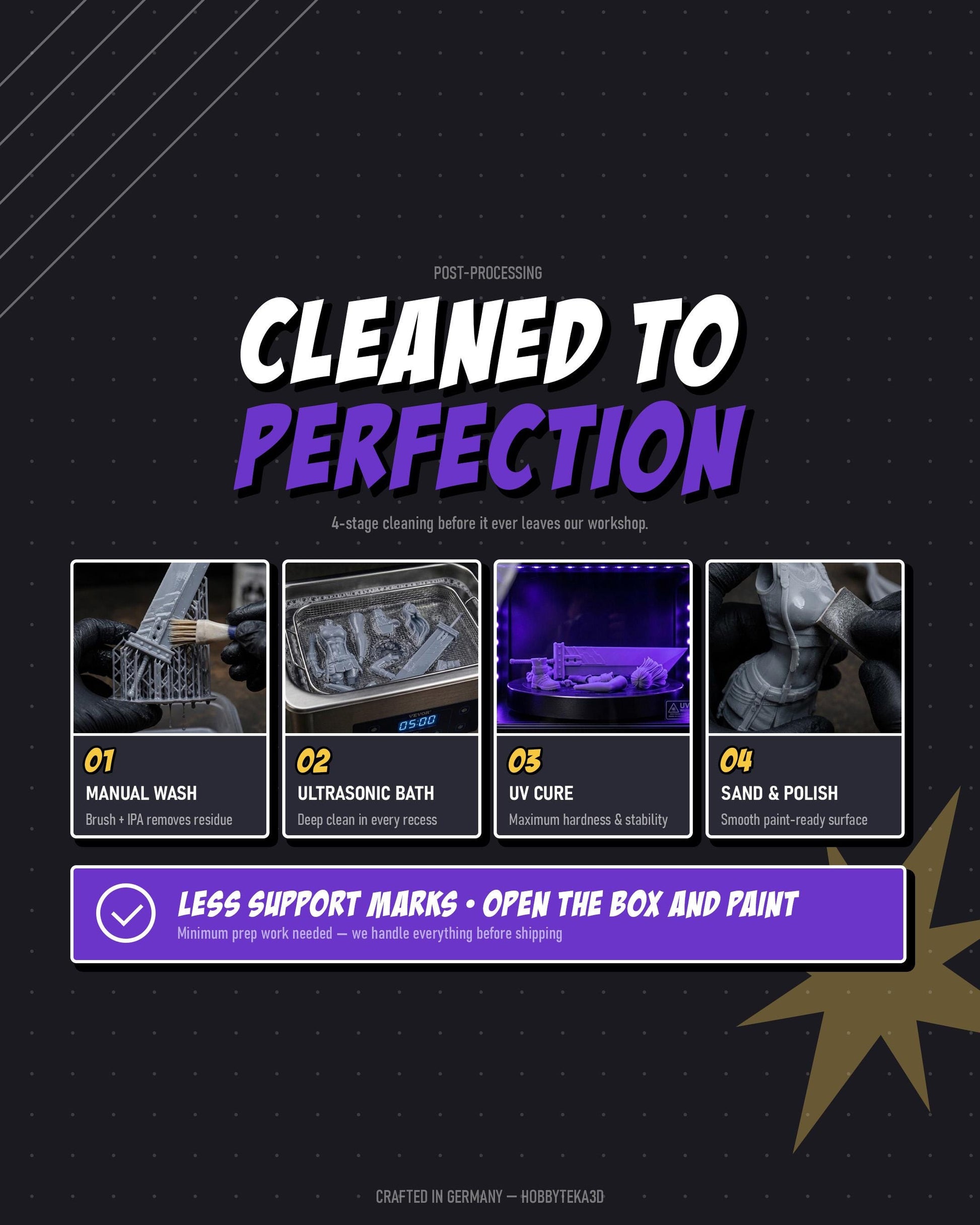 Dark Fantasy Knight Resin Statue and DIY Kit - Painted or Unpainted - 1/8 and 1/6 Scale - by Bulkamancer - Rock Base – photo 11