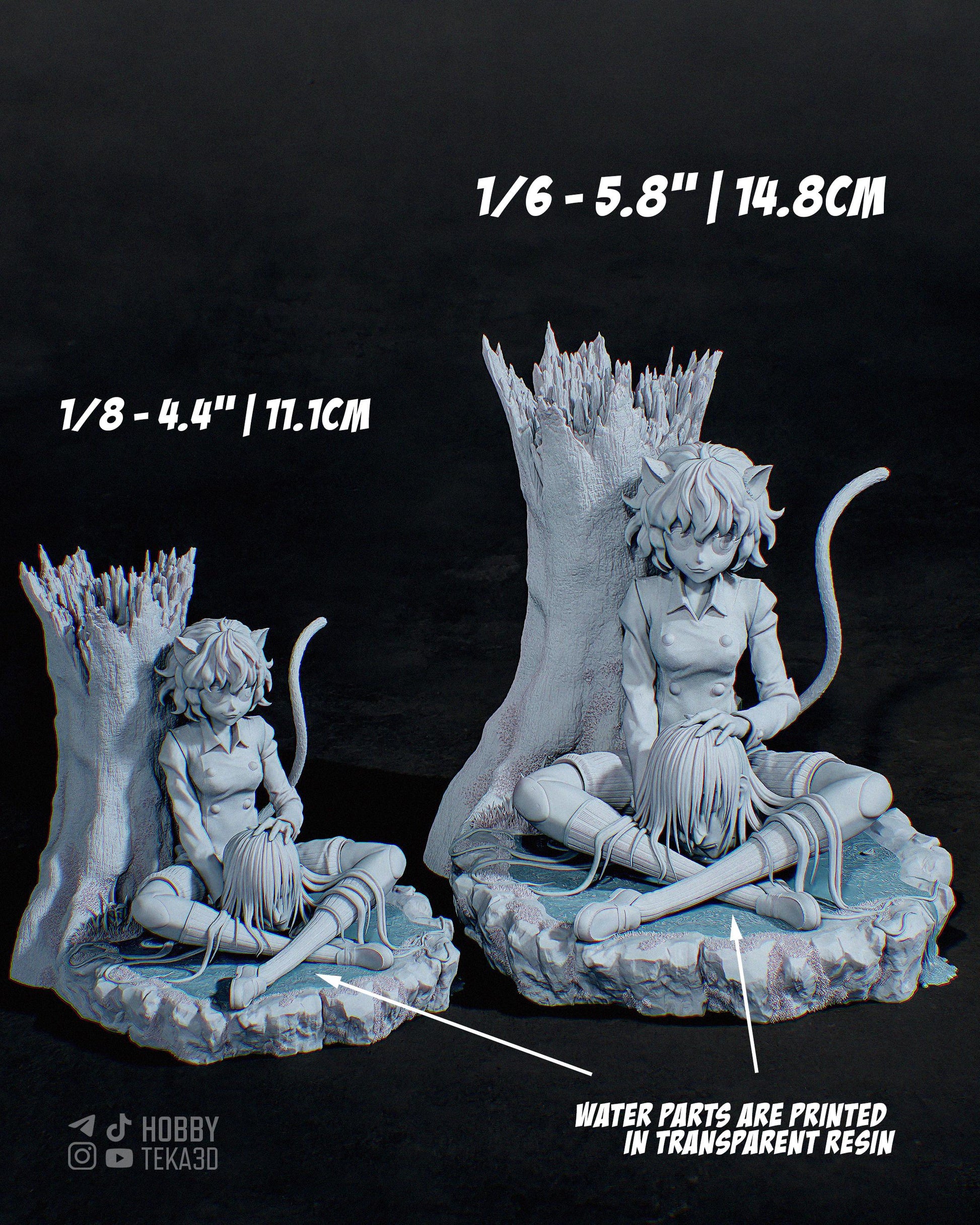 Anime Figure – Unpainted Resin Figure, Action Figure, inspired by Hunter x Hunter – Huntress