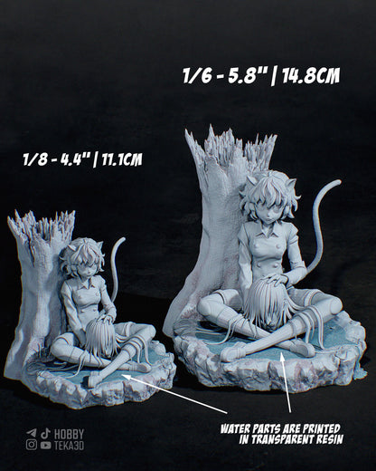Anime Figure – Unpainted Resin Figure, Action Figure, inspired by Hunter x Hunter – Huntress
